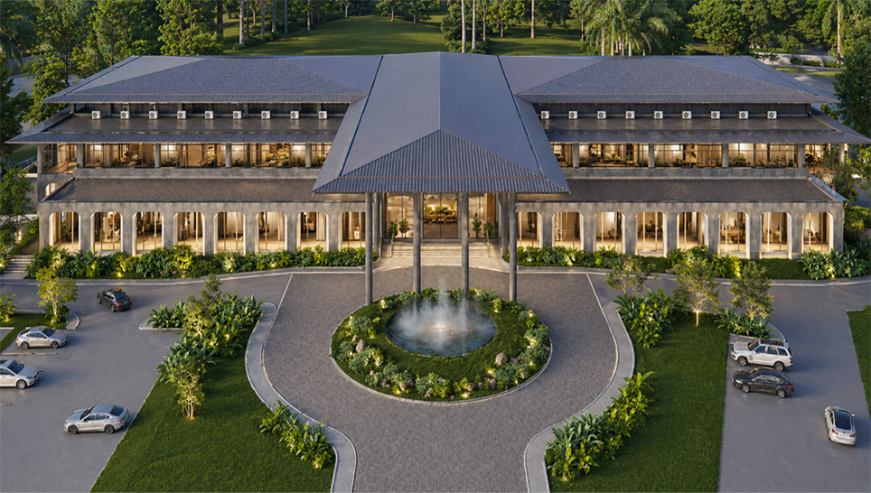 Cebu Country Club golf course at dawn